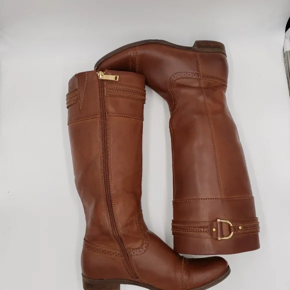 Tommy Hilfiger Tall Riding Boots Cognac… - Picture 4 of 11